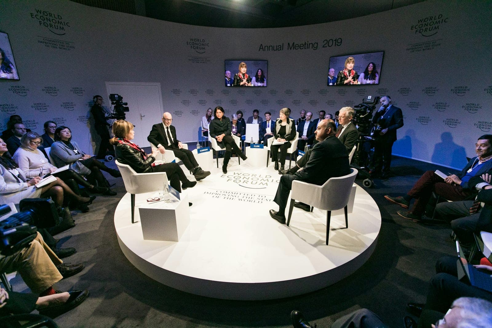 A panel session at the World Economic Forum Annual Meeting 2019 in Davos