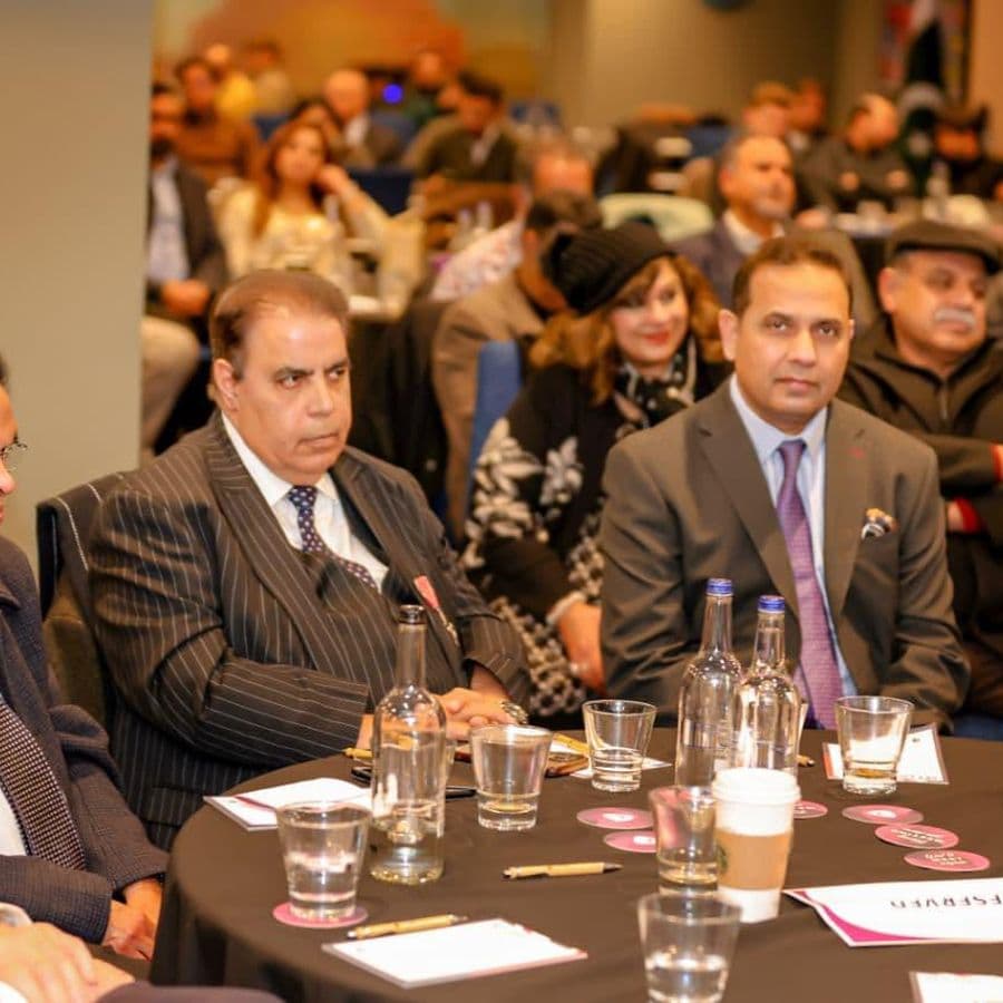 Delegates at a summit table